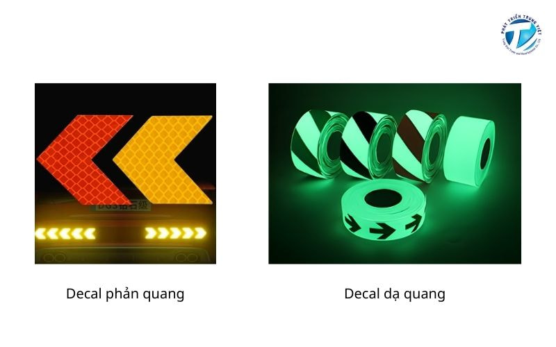 Phân biệt decal phản quang và decal dạ quang